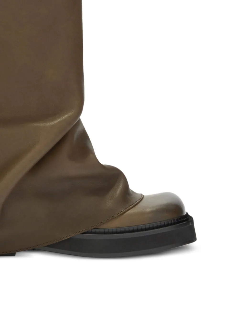 The Attico Robin leather boots Green