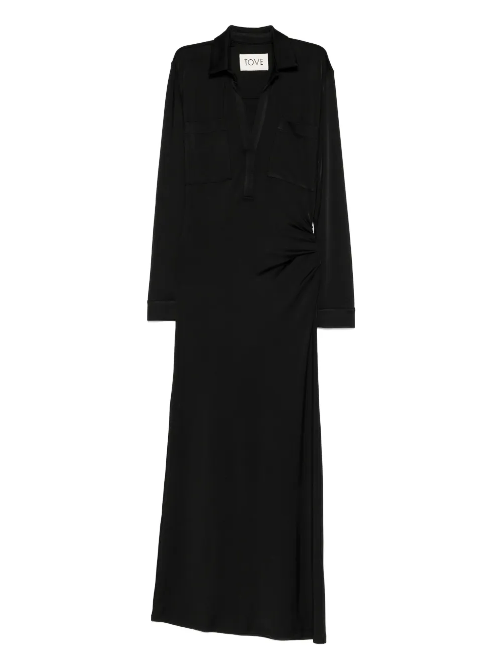 TOVE Iana draped dress | Black | Image 1