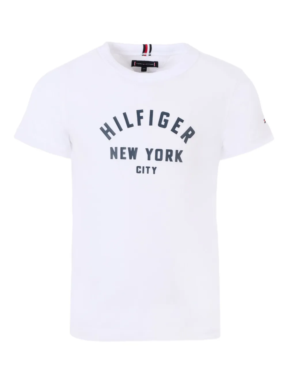 Tommy Hilfiger Junior logo-detail T-shirt Wit