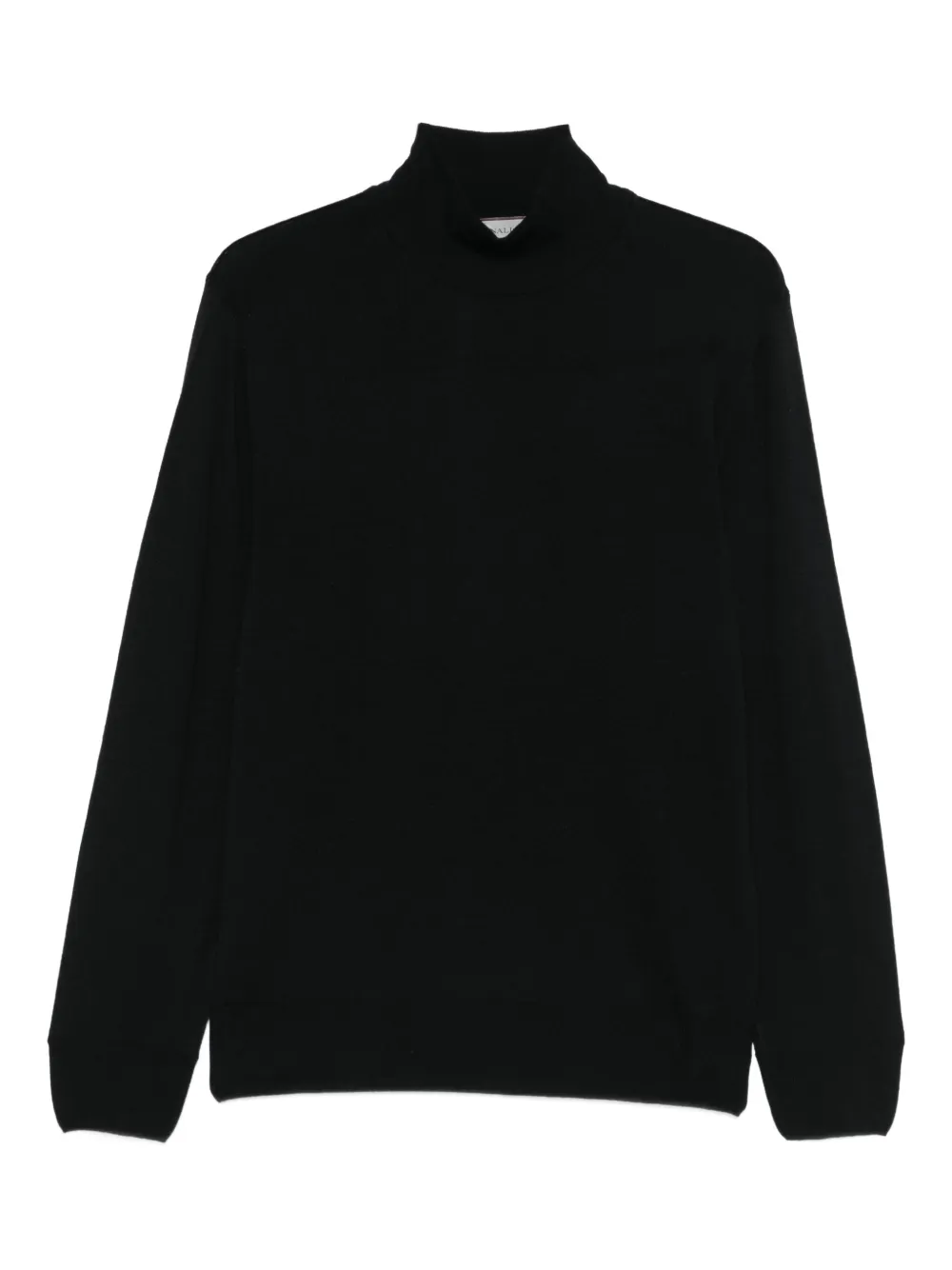 Canali Wollen sweater met lange mouwen Zwart