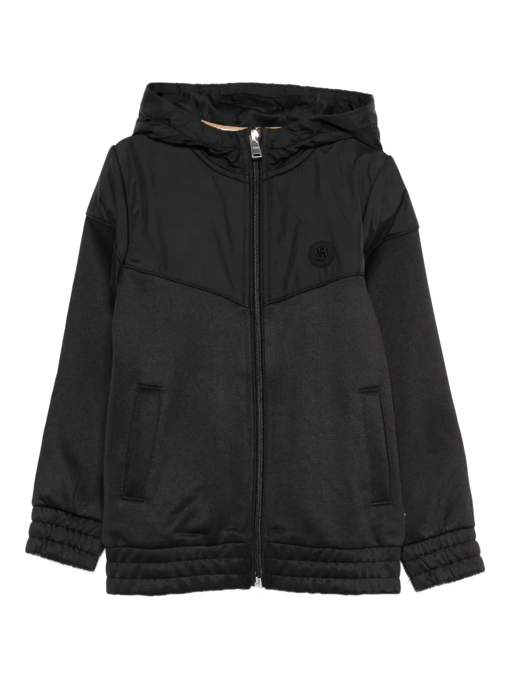 BOSS Kidswear panelled track jacket - Nero