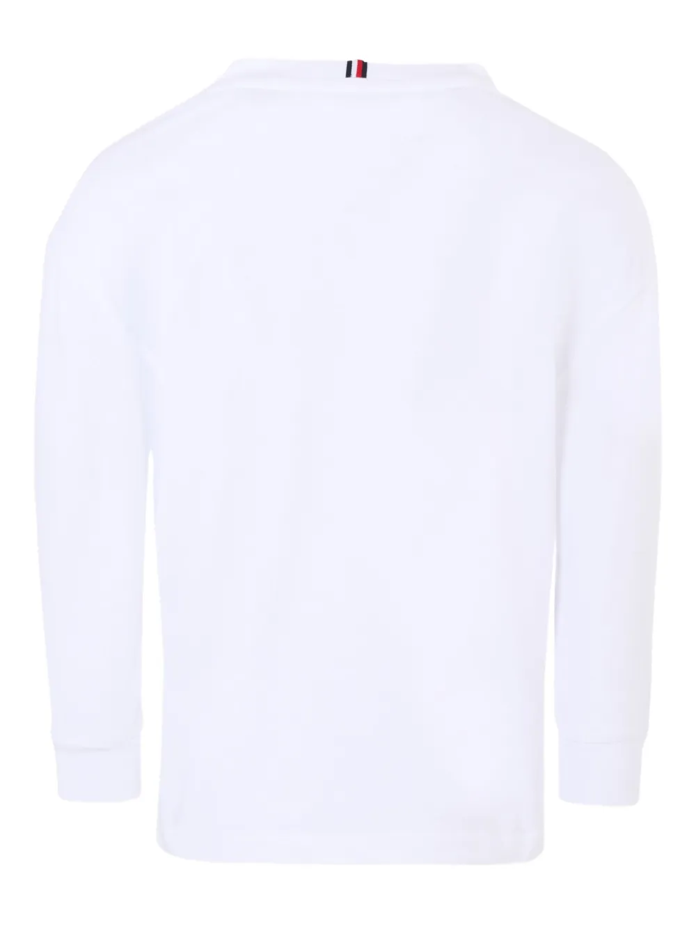 Tommy Hilfiger Junior long-sleeve logo T-shirt Wit
