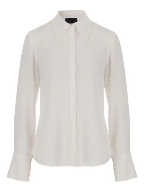 F.It pointed-collar buttoned-cuff shirt