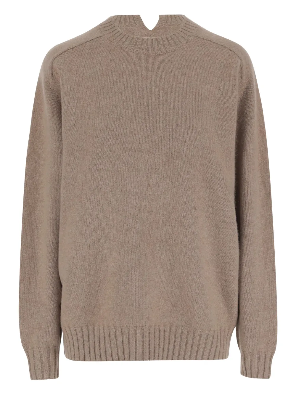 Carven crew-neck cashmere sweater Beige