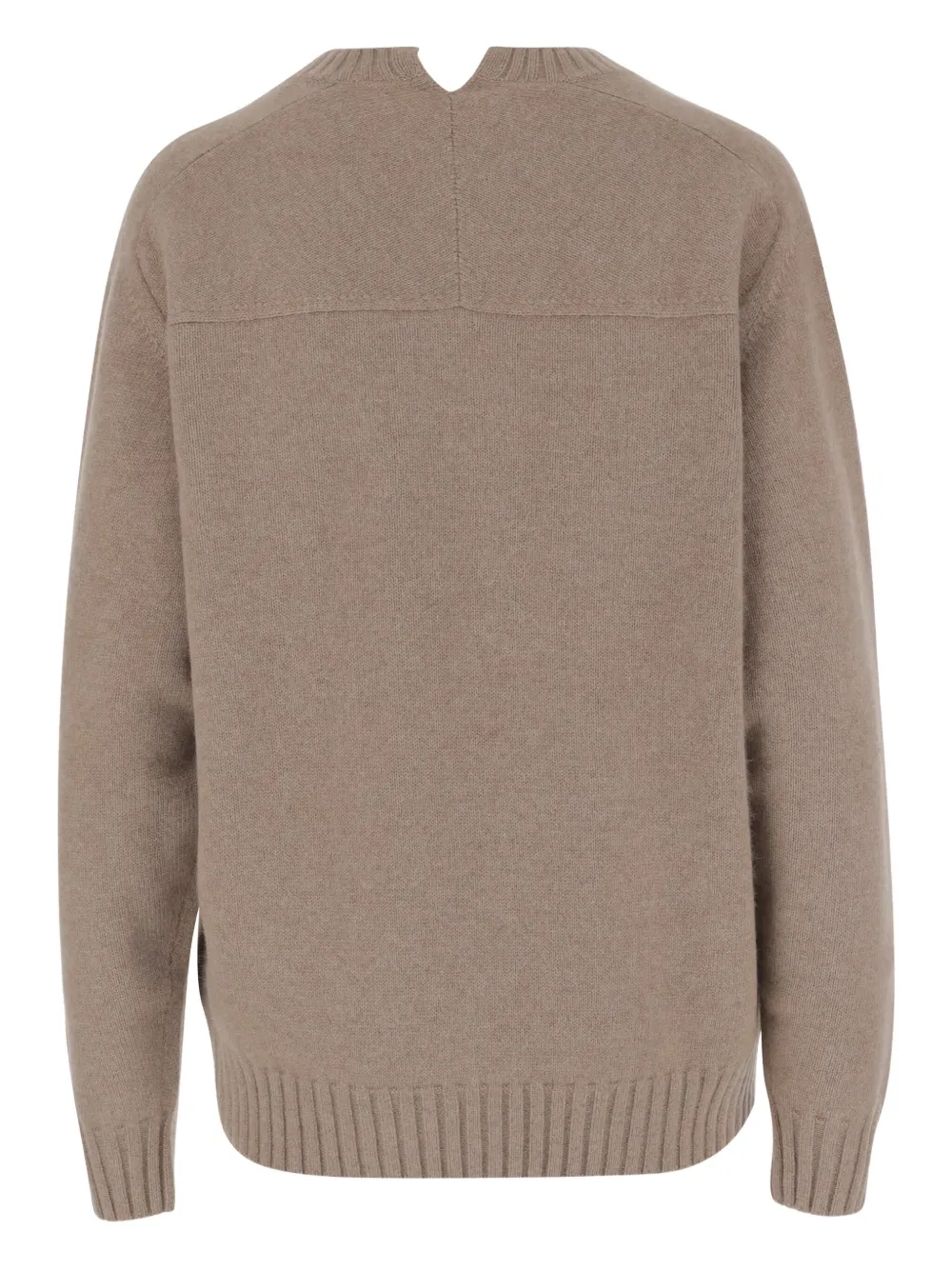 Carven crew-neck cashmere sweater Beige