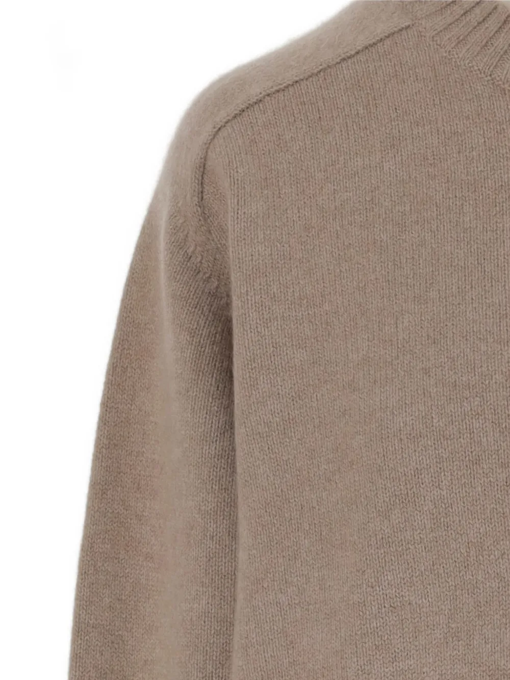 Carven crew-neck cashmere sweater Beige