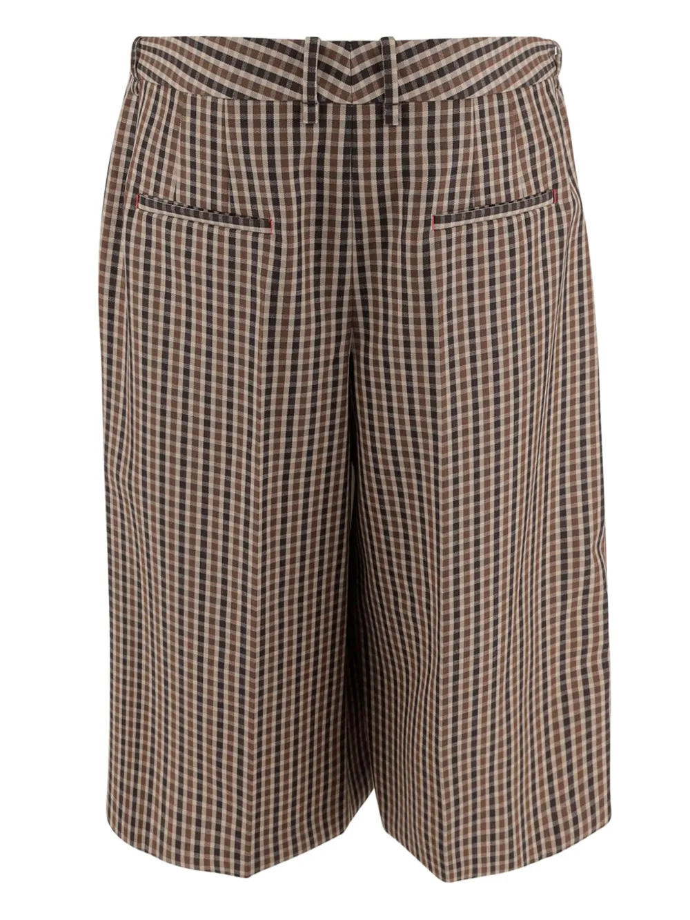 Jil Sander plaid wool shorts Bruin