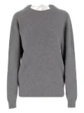 Carven neck-tie cashmere sweater - Grey