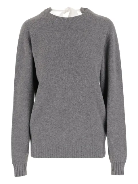 Carven neck-tie cashmere sweater