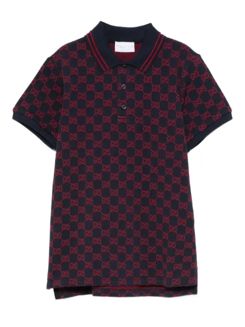 Gucci Kids GG-pattern polo shirt