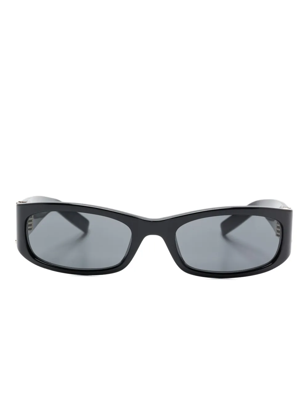 Saint Laurent logo-plaque rectangle sunglasses | Black | Image 1