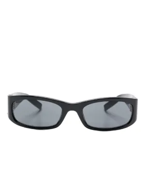 Miu Miu Eyewear Miu Glimpse オーバルフレーム サングラス | ブラック