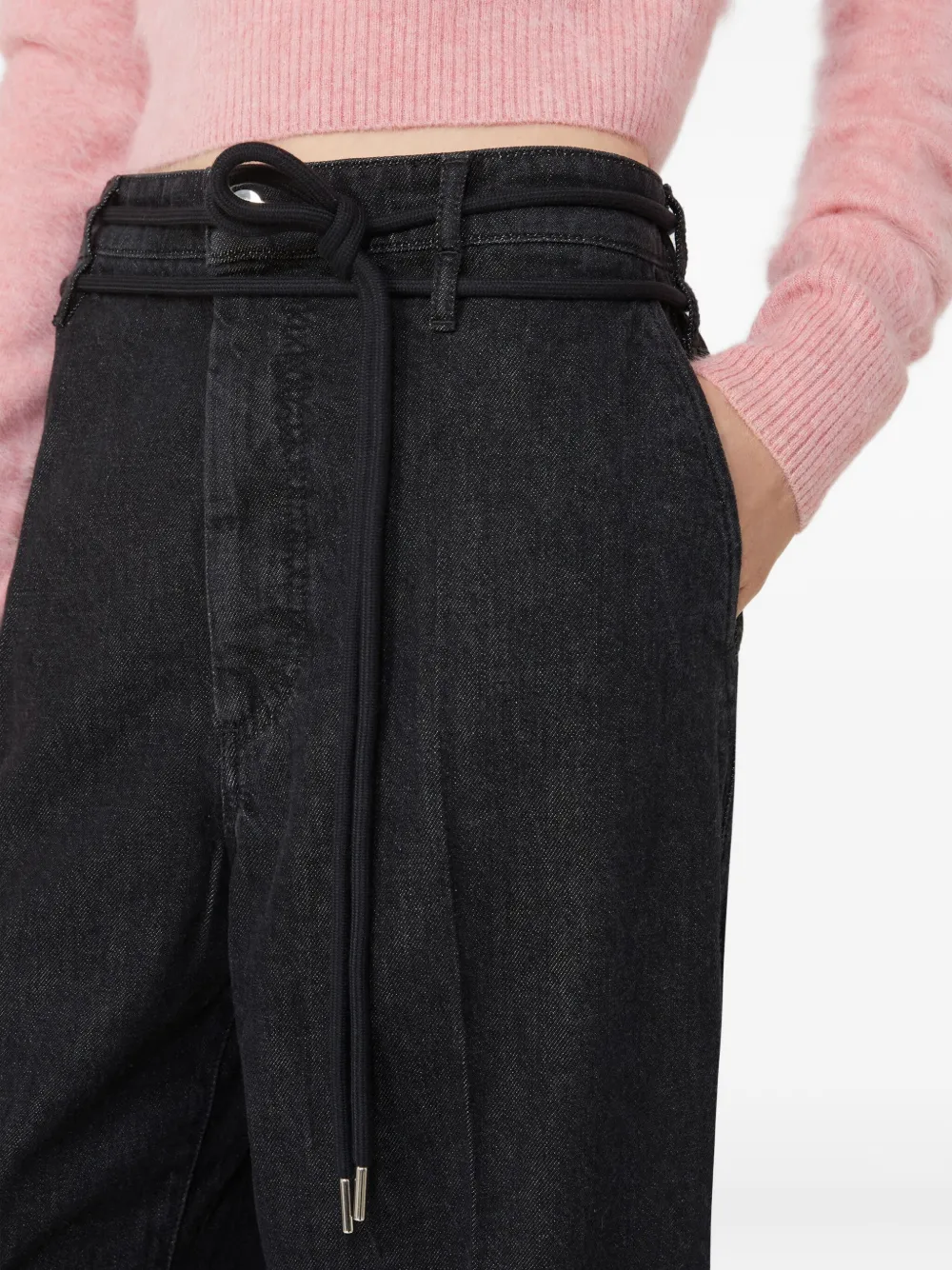 Sportmax Capsule jeans met trekkoord Zwart