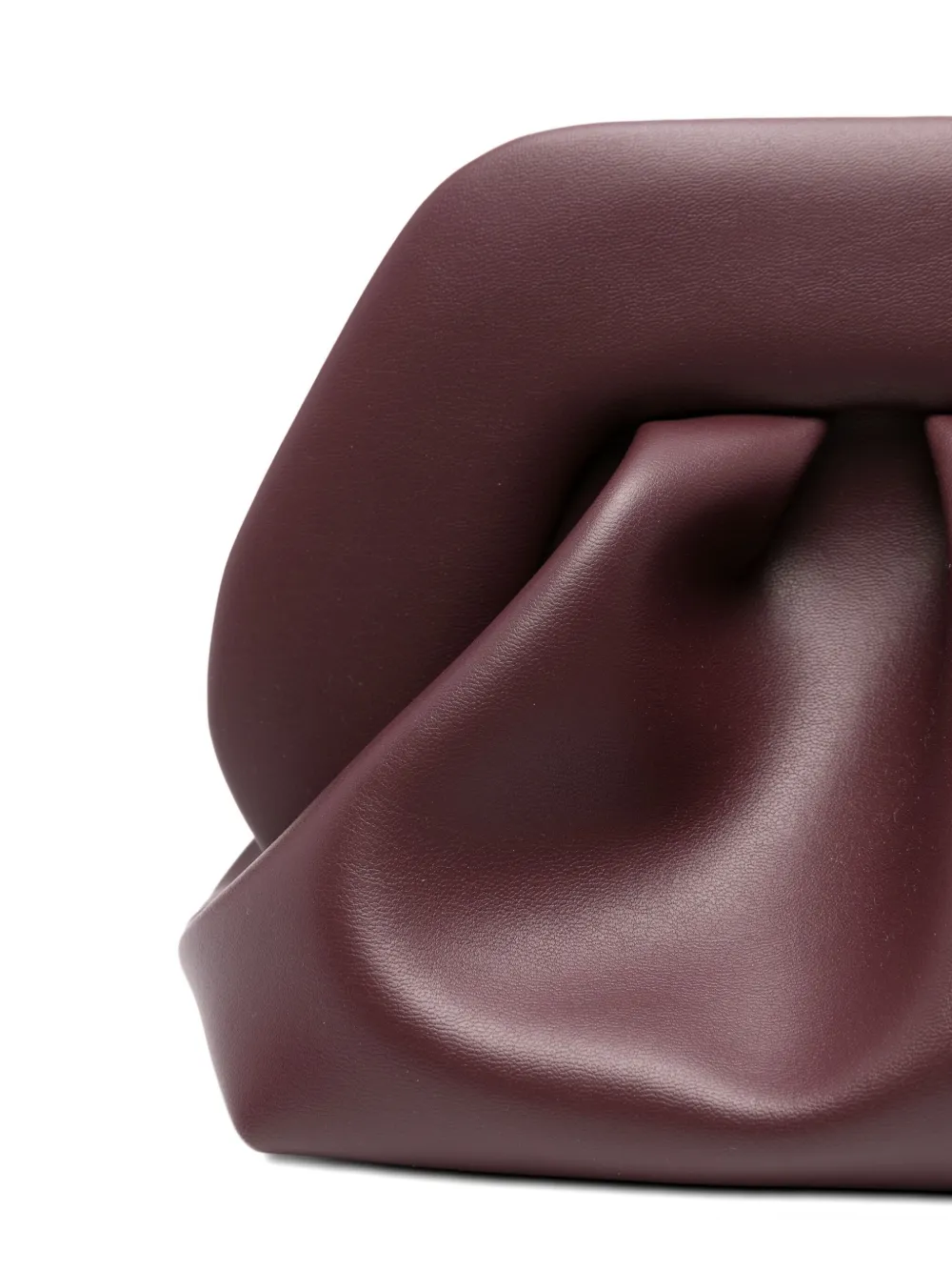 Themoirè Geplooide clutch met omslag Rood