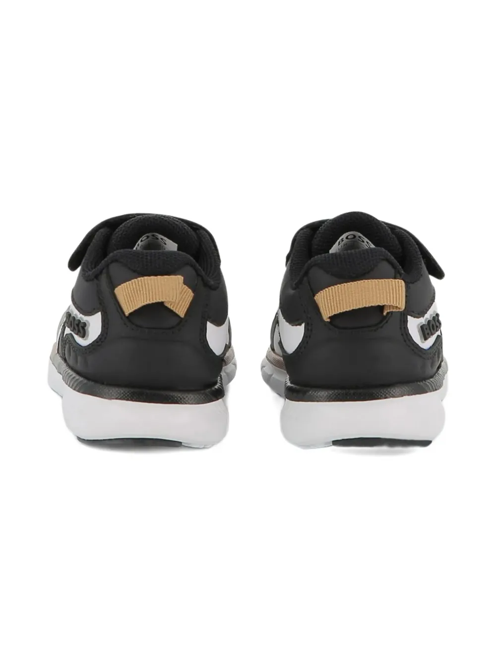BOSS Kidswear mesh-panelled sneakers Zwart