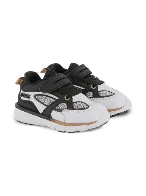 BOSS Kidswear mesh-panelled sneakers