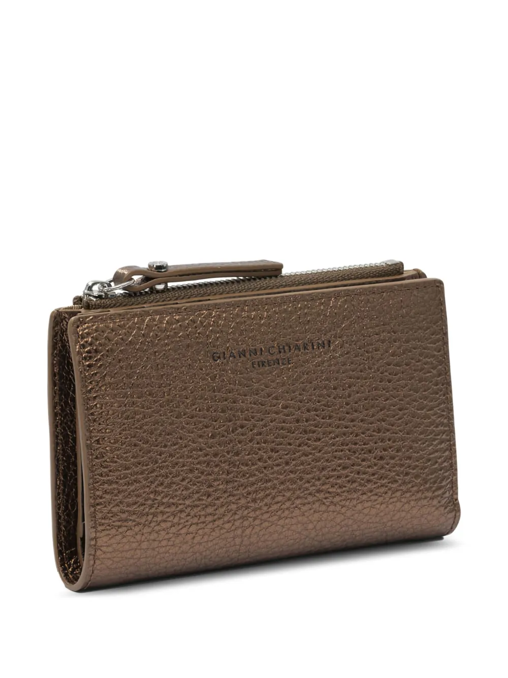 GIANNI CHIARINI leather zip wallet - Bruin