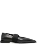 Sportmax leather ballet flats - Black