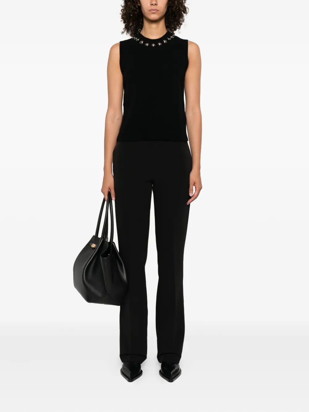 ERMANNO FIRENZE Broek met elastische taille Zwart