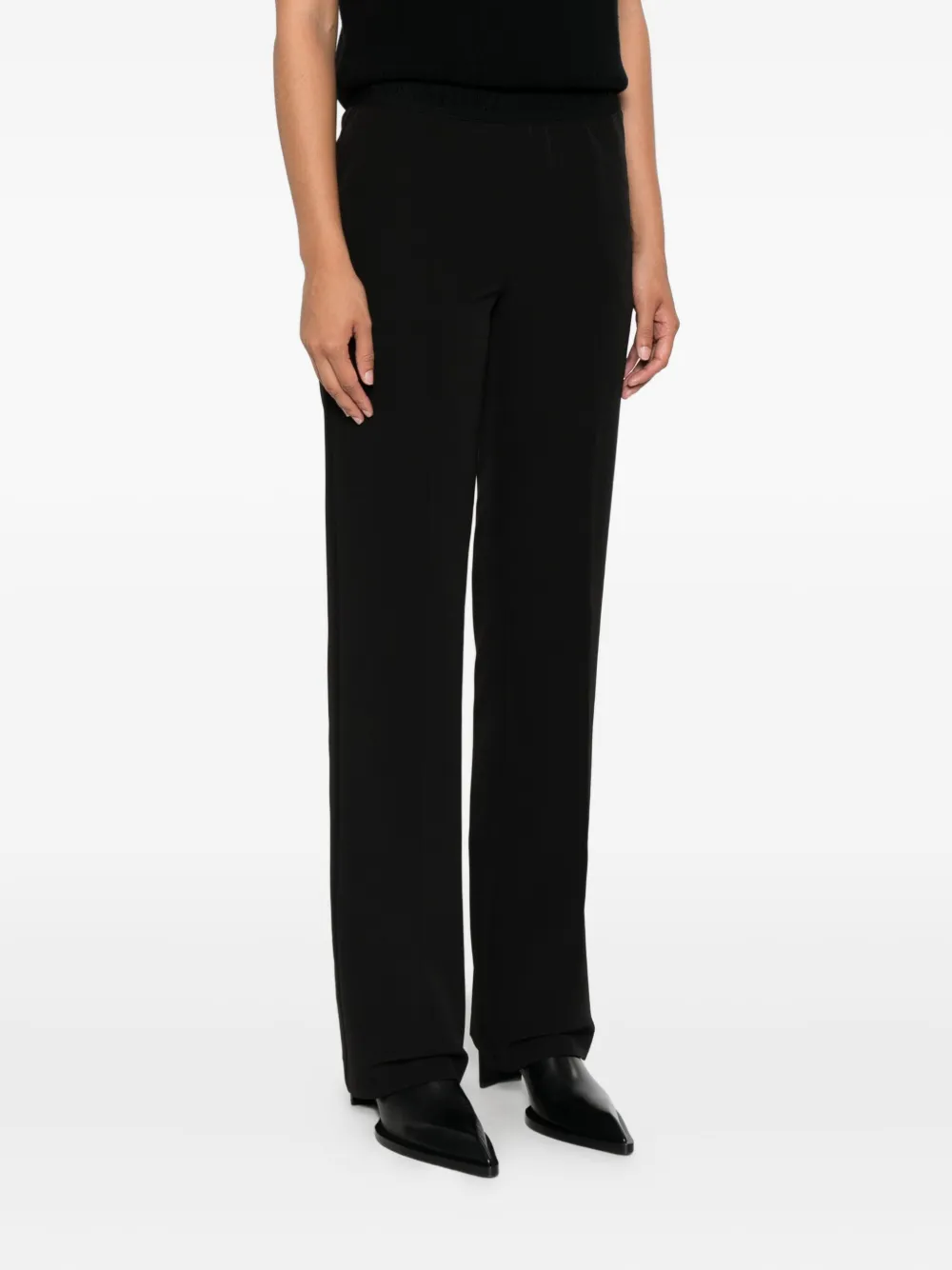 ERMANNO FIRENZE Broek met elastische taille Zwart