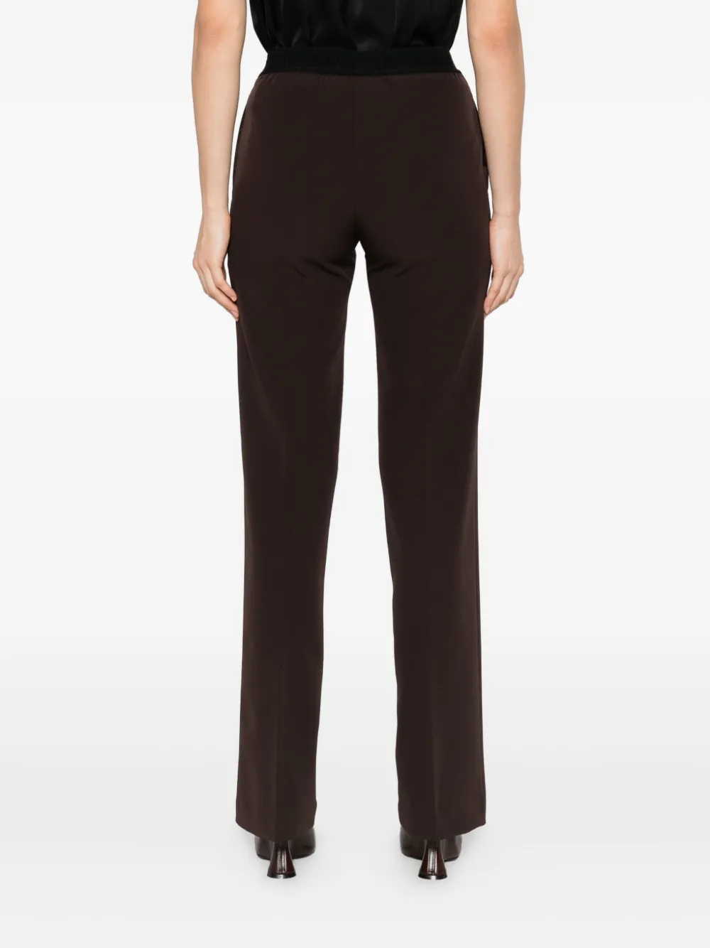 ERMANNO FIRENZE Broek met elastische taille Bruin