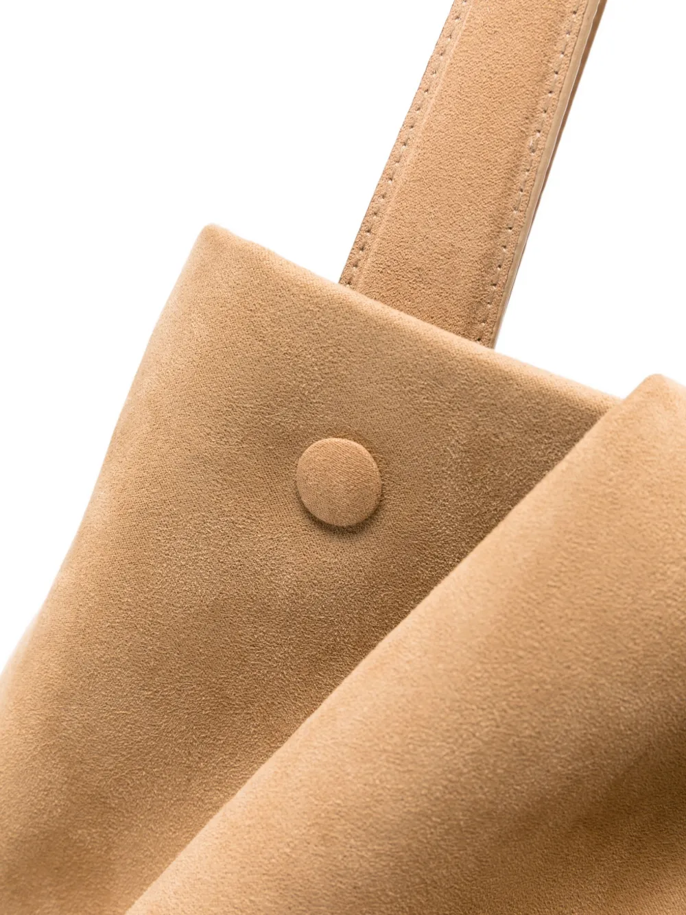 Themoirè Pleated Suede Tote Bag In Neutral