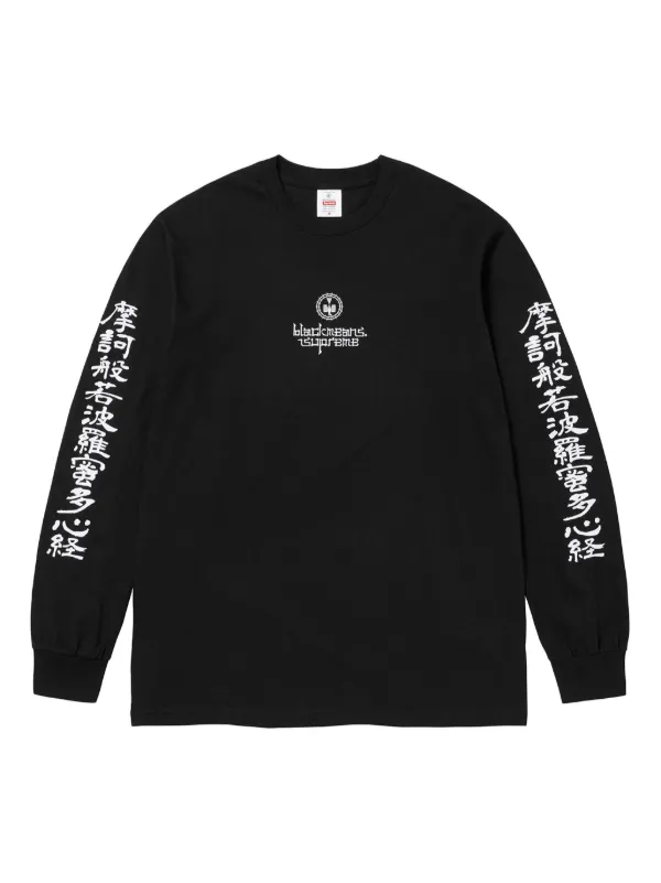 Supreme long-sleeve Graphic t-shirt | Black | FARFETCH NO