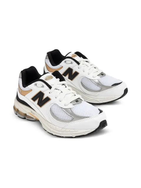 New Balance Kids 2002R "White Black Gold" sneakers