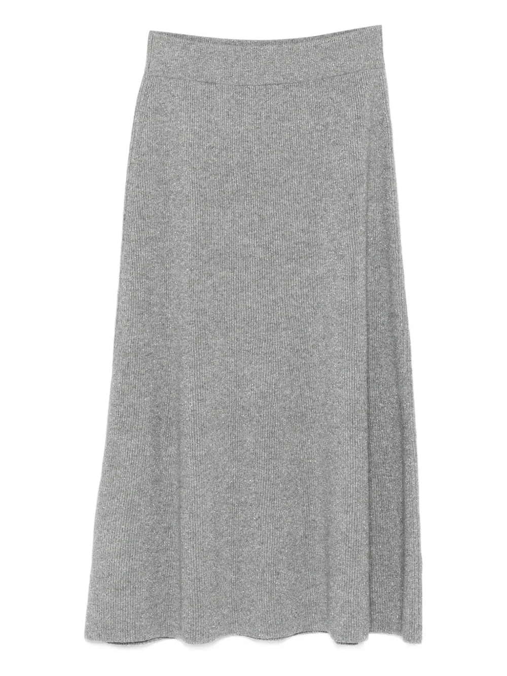 Fabiana Filippi Geribbelde midi-rok Grijs