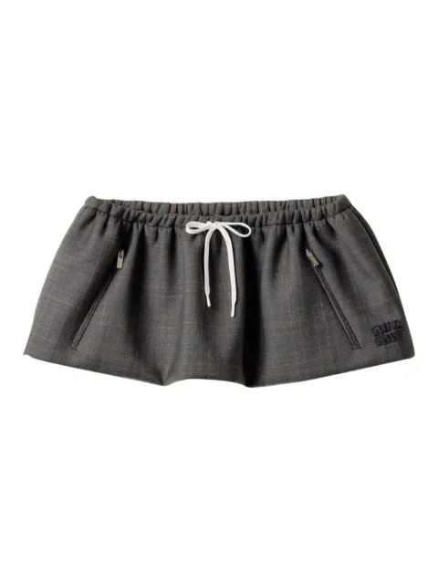 Miu Miu Prince Of Wales check mini skirt
