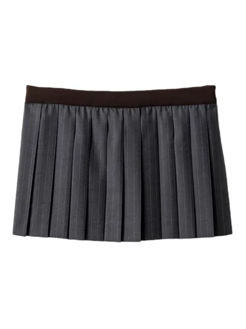 Miu Miu pinstripe pleated skirt
