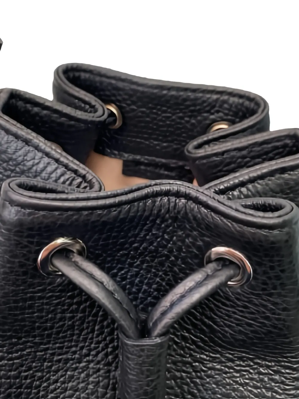 La Rose Drawstring-fastening Cross Body Bag In Black