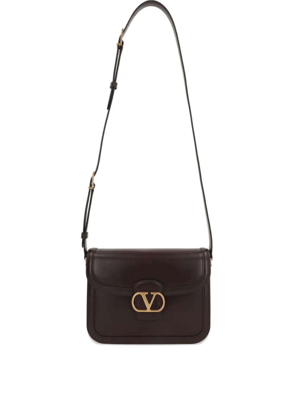 Valentino Garavani Messengertas met logo Bruin