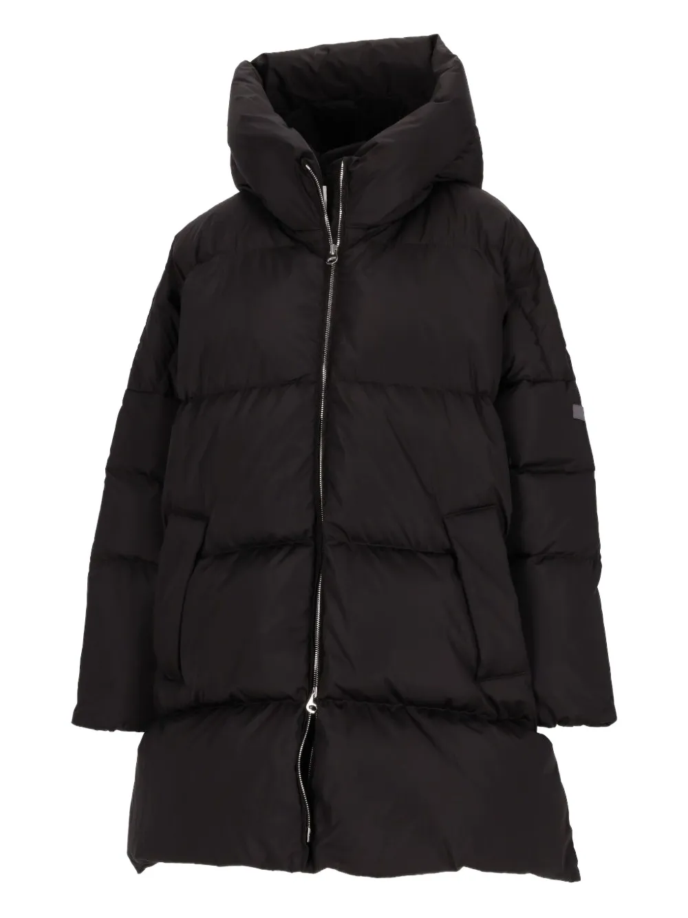 Lempelius Hooded Down Coat In Black