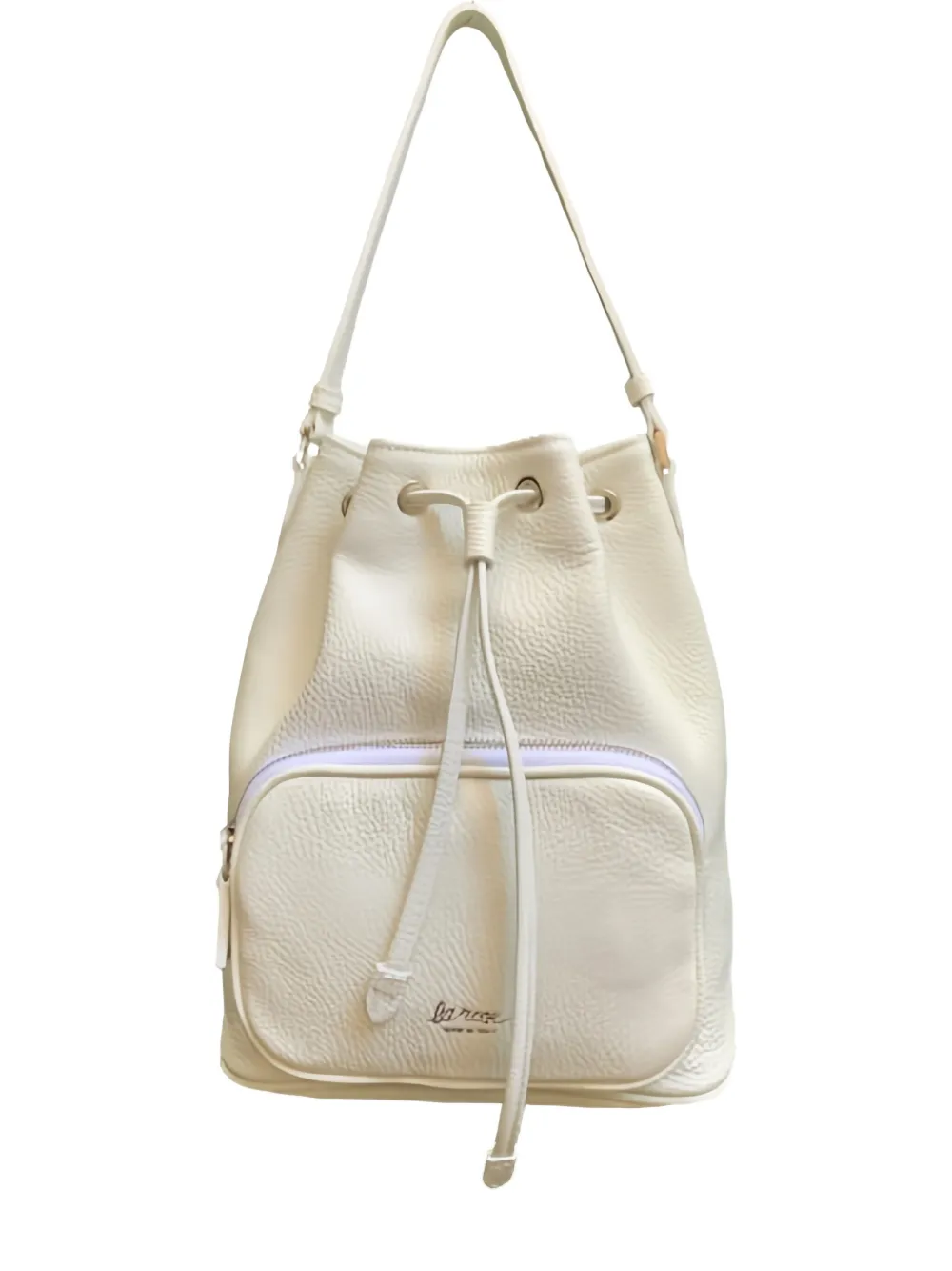 LA ROSE drawstring pocket bucket bag - Toni neutri