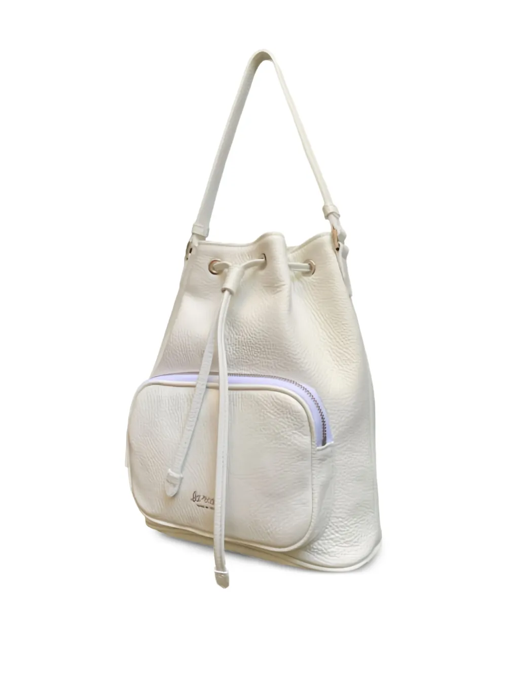  La Rose Drawstring Pocket Bucket Bag - Neutrals 