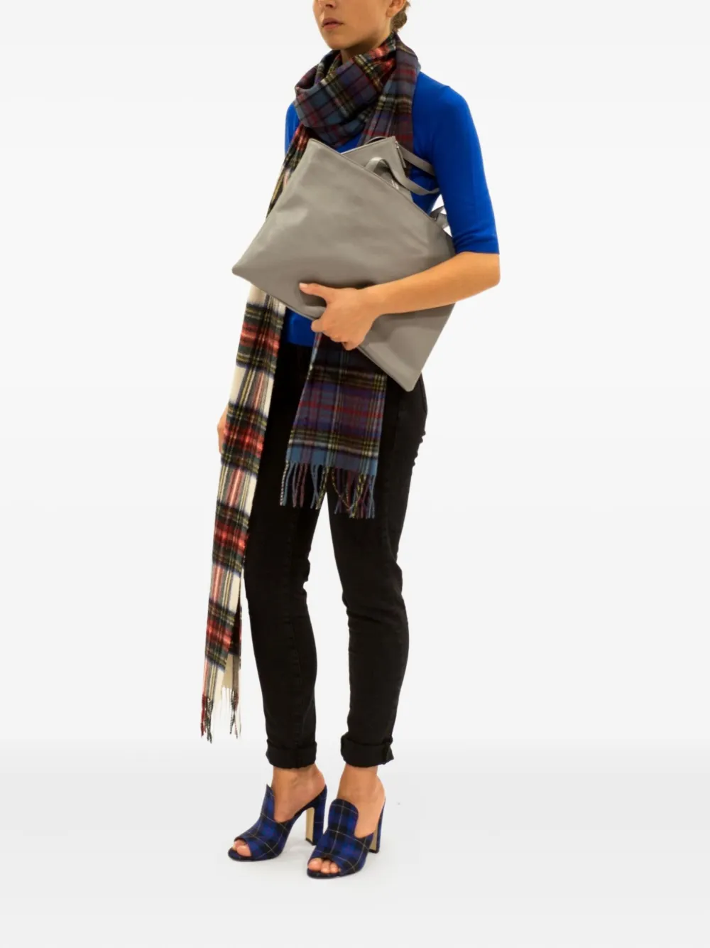 LA ROSE top handle tote bag - Grijs