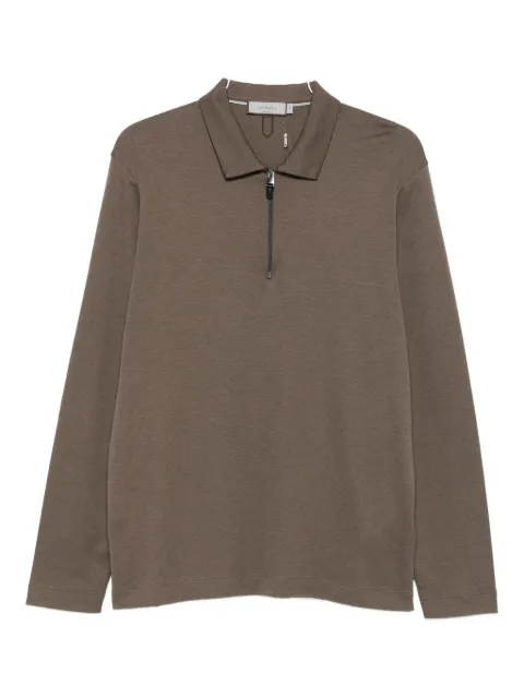 Canali zip-neck long-sleeve sweater