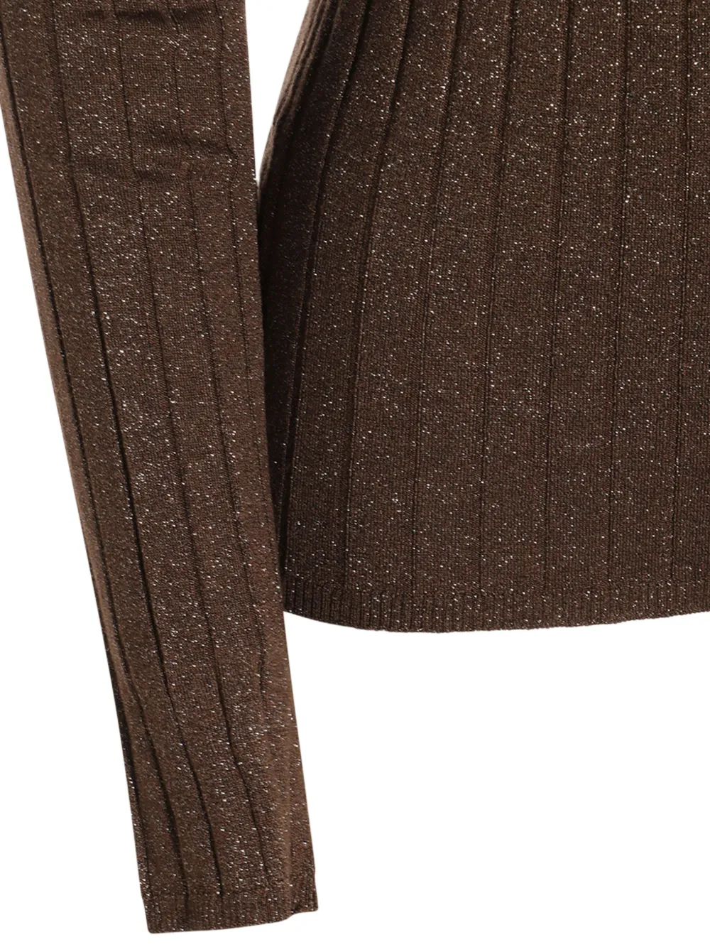 Brunello Cucinelli Geribbelde coltrui Bruin
