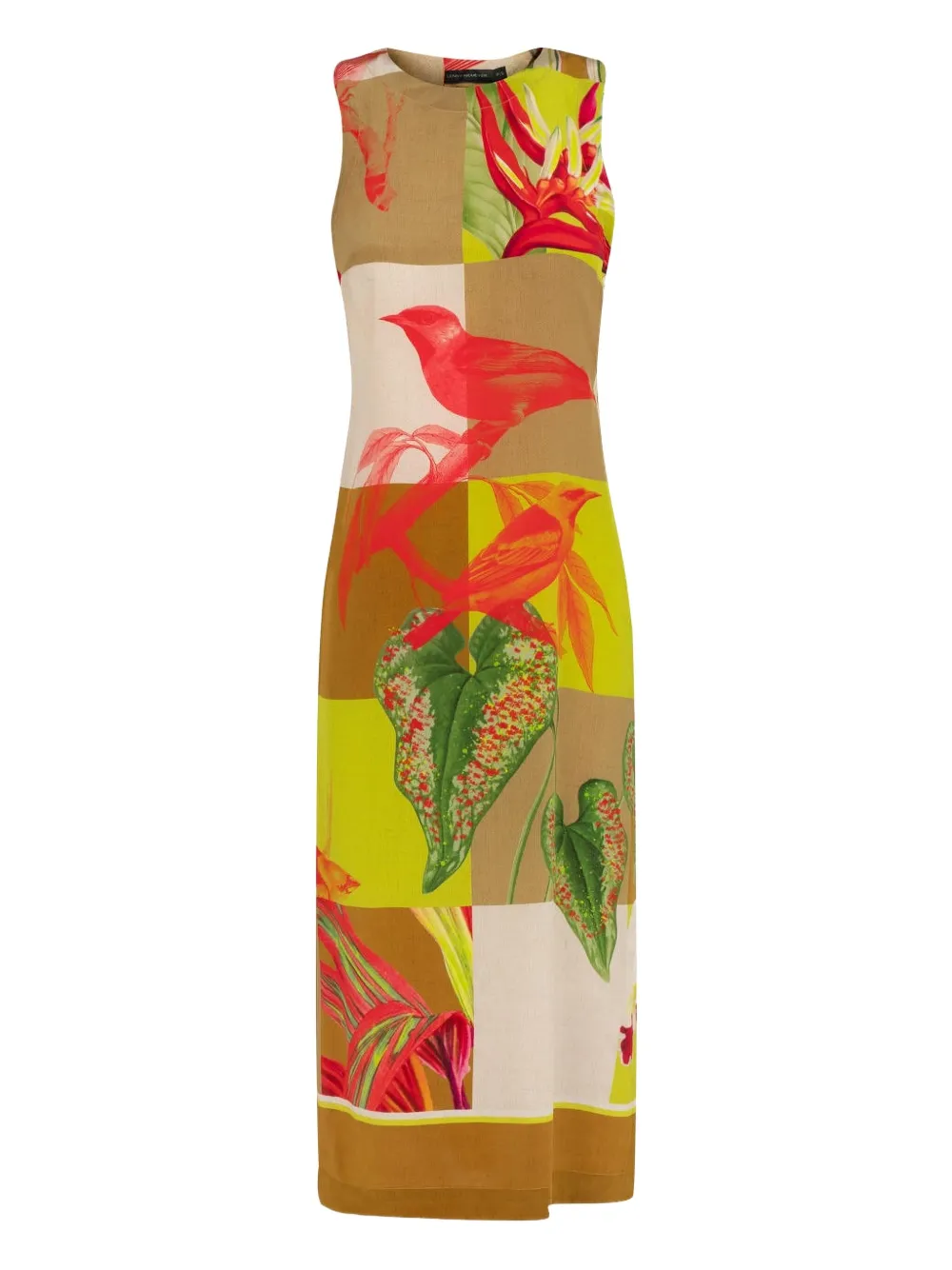 Lenny Niemeyer Abito midi Canteiros con spacchi laterali - Verde