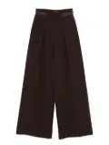 ERMANNO FIRENZE pleat-detail trousers - Brown