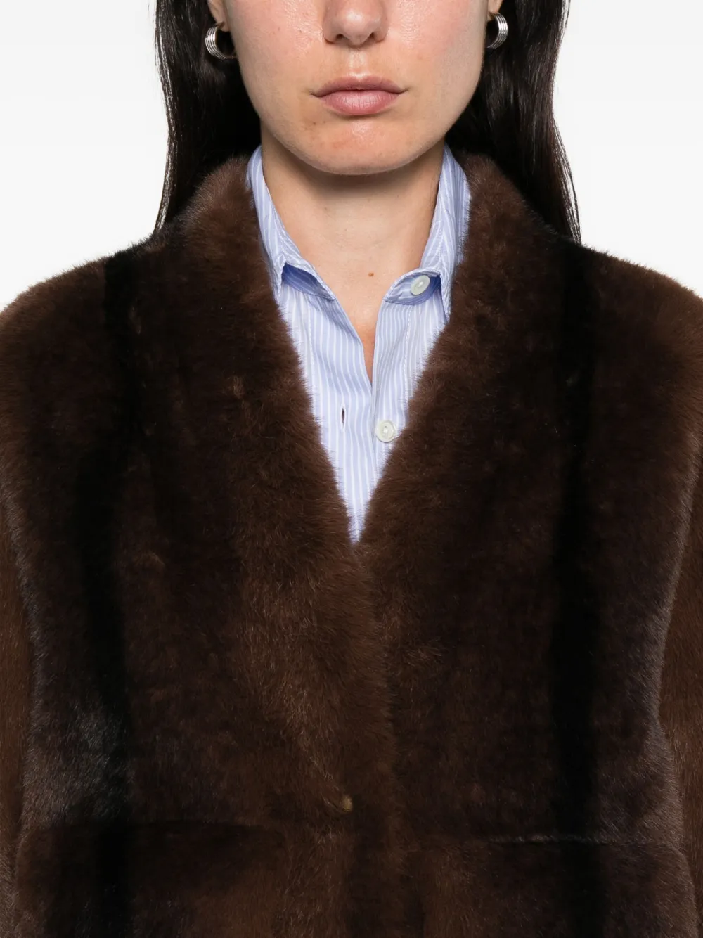 Ermanno Firenze Flap-pocket Jacket In Brown