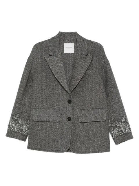 ERMANNO FIRENZE  herringbone-pattern blazer 