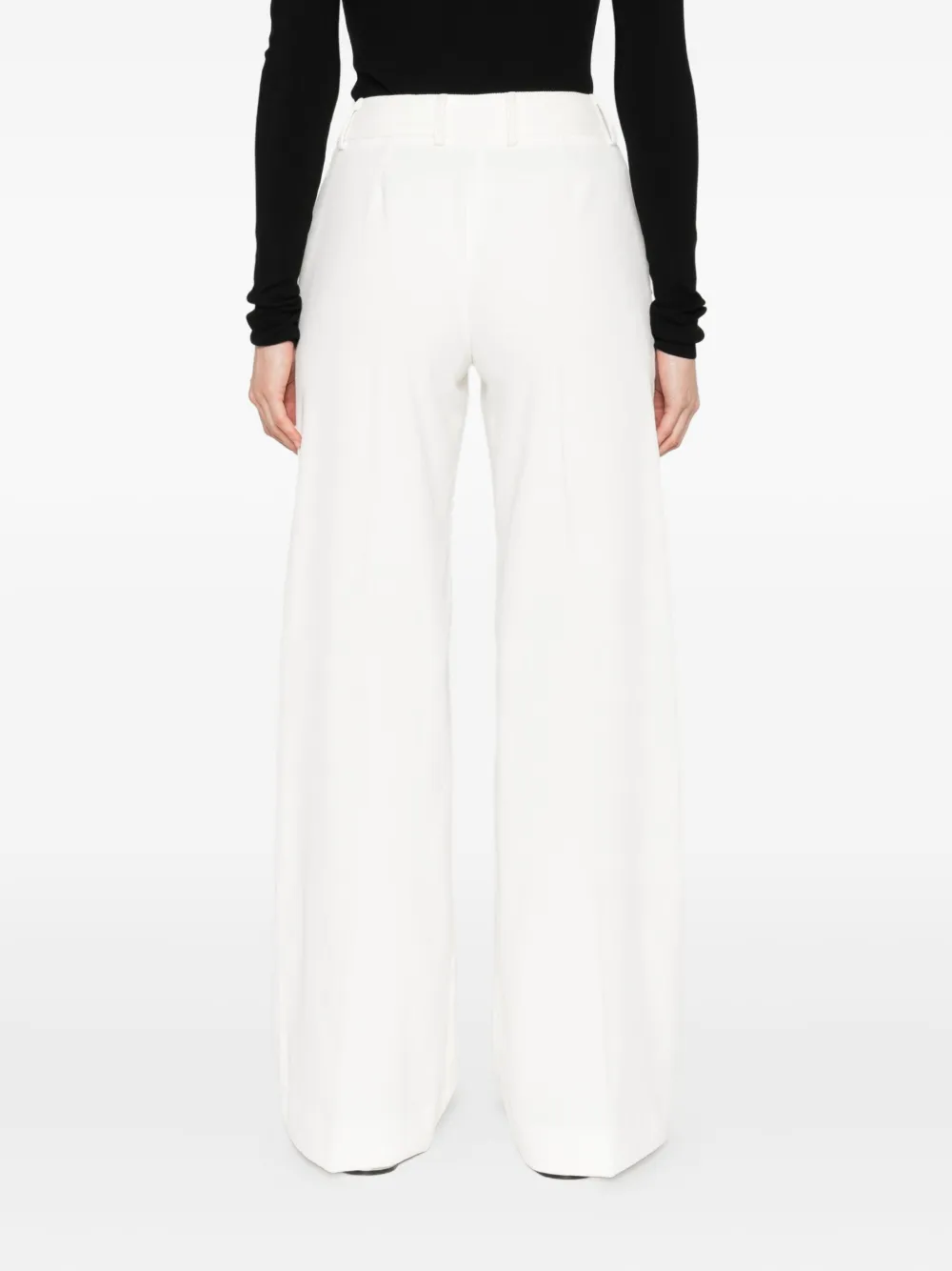 ERMANNO FIRENZE Broek met geplooid detail Wit