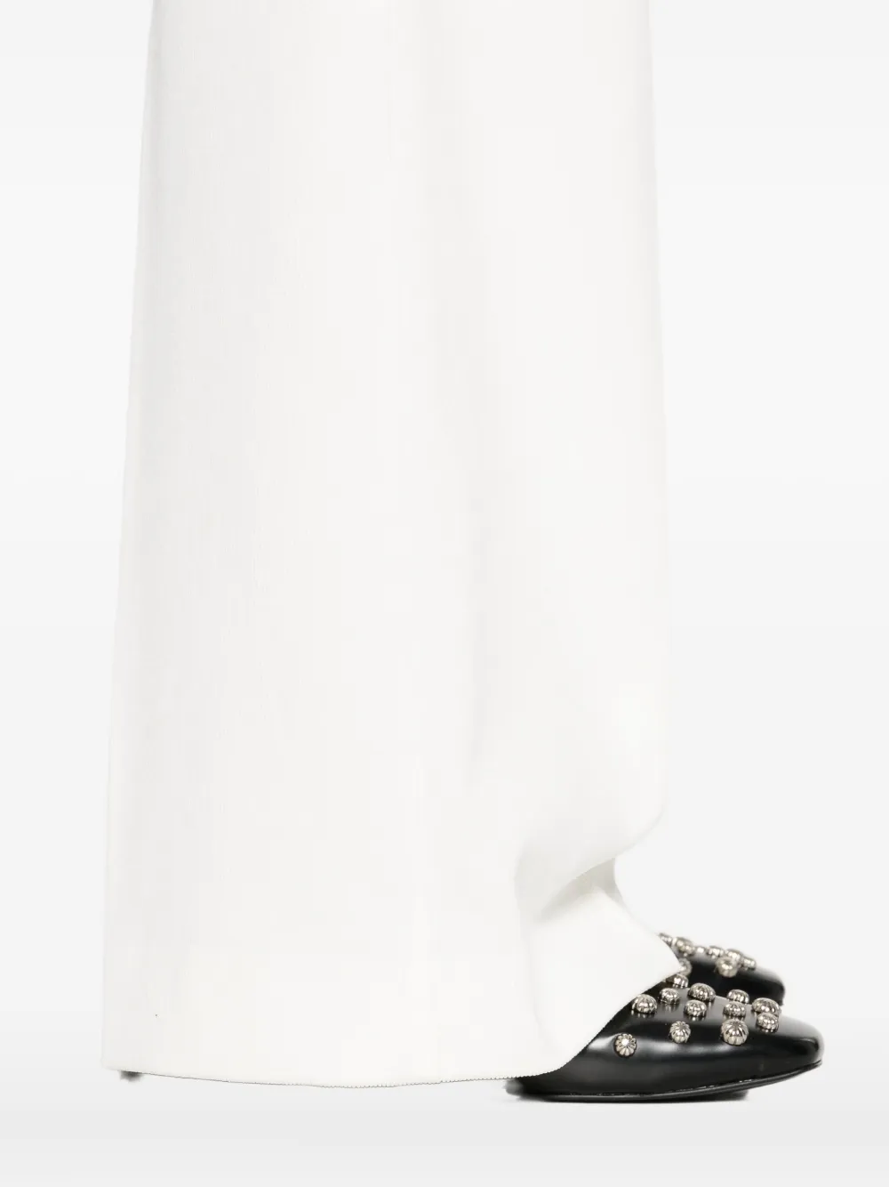 ERMANNO FIRENZE Broek met geplooid detail Wit