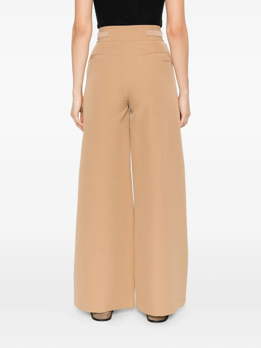 ERMANNO FIRENZE Broek met geplooid detail Beige