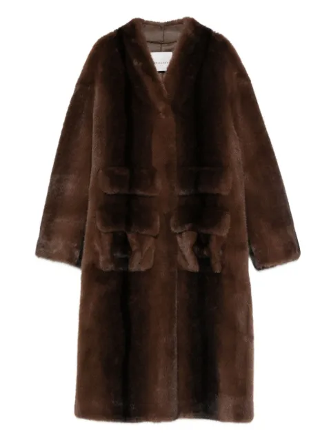 ERMANNO FIRENZE  flap-pocket faux-fur coat