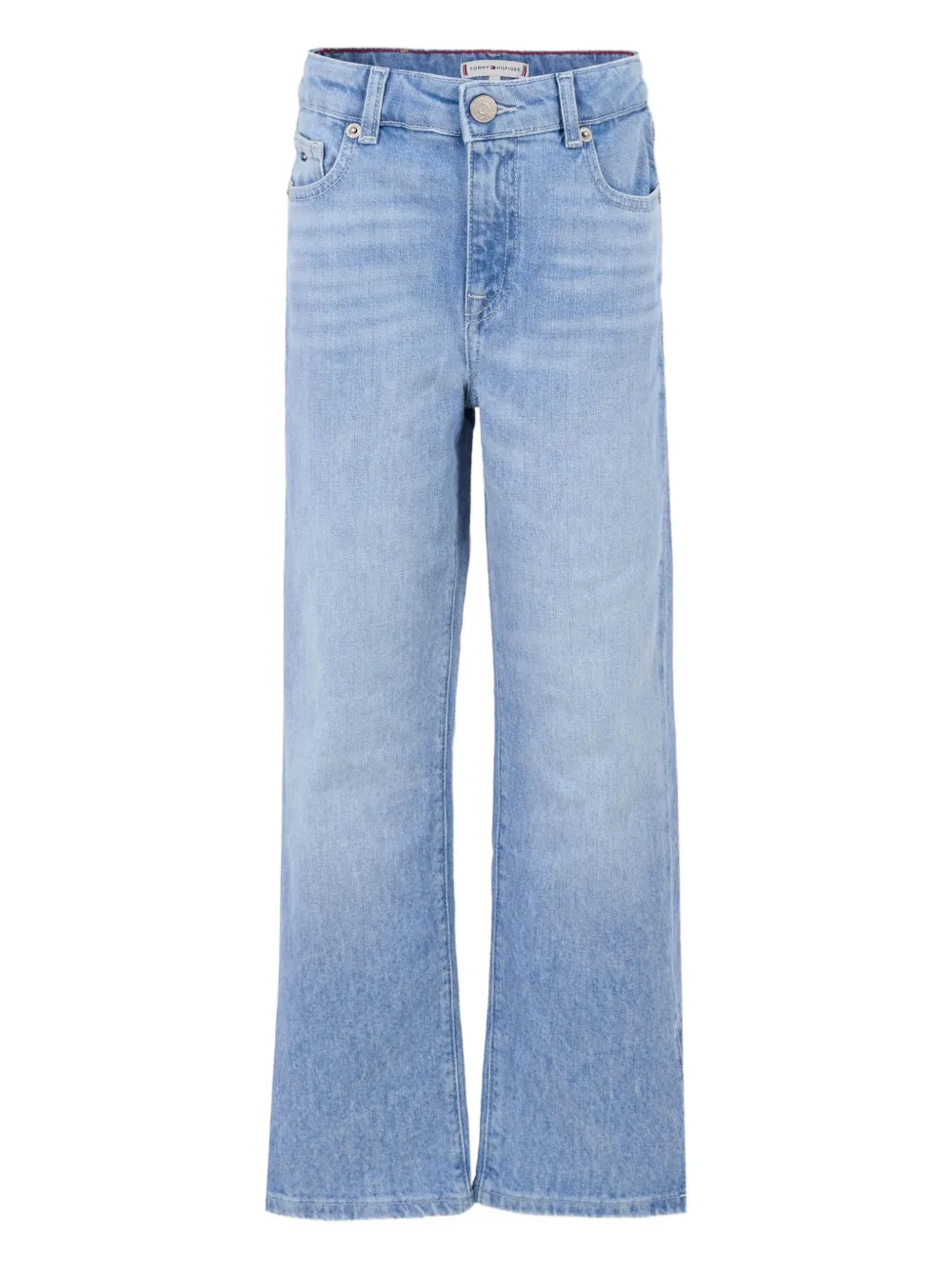 Tommy Hilfiger Junior logo-patch jeans Blauw