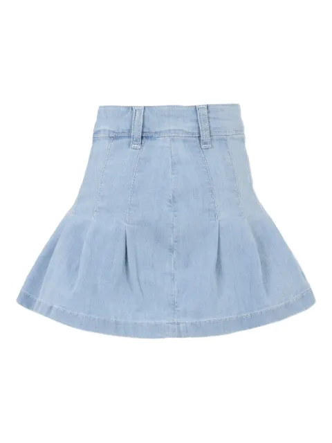 Tommy Hilfiger Junior pleat-detailed denim skirt