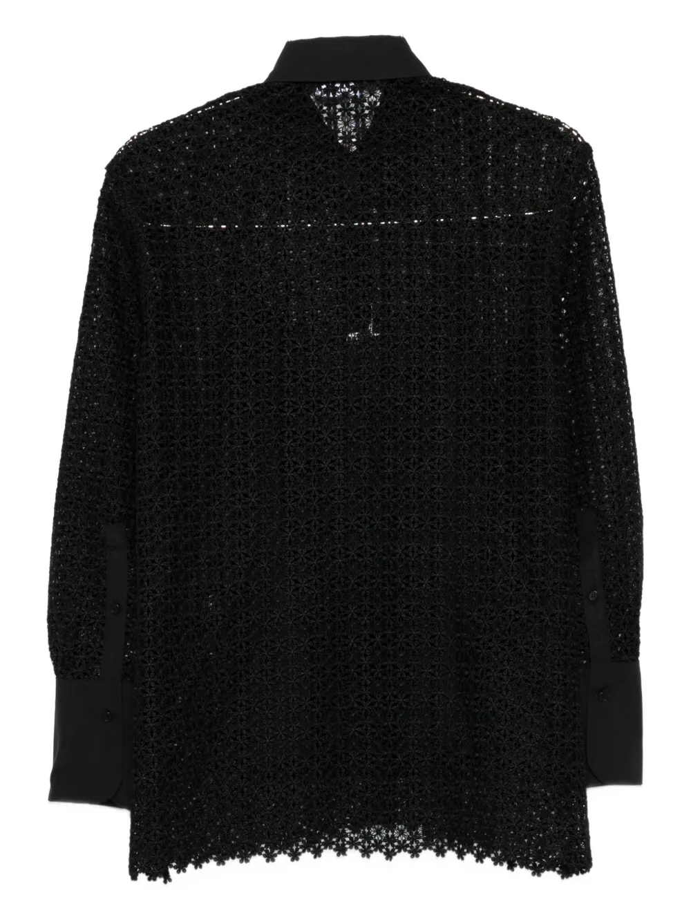 Akris Punto crochet-lace shirt - Zwart